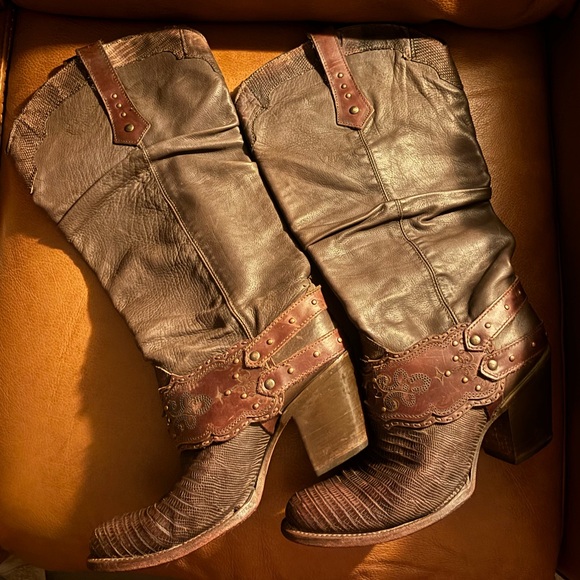 CUADRA exotic cowboy boots - with lizard - Picture 2 of 5